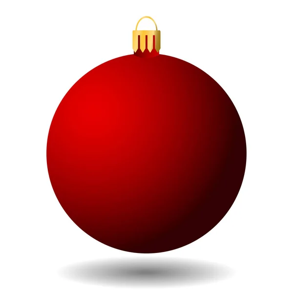 Bola de Natal em um fundo branco —  Vetores de Stock