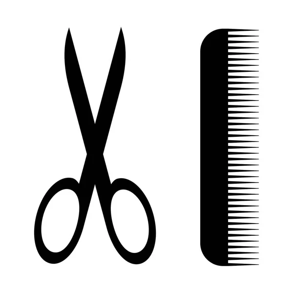 makas ve tarak simgesi