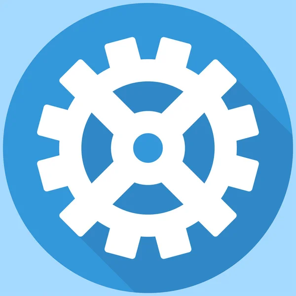 Witte uitrusting. Blauwe Icoon — Stockvector