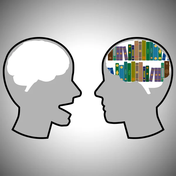 iki kafa simgesi konuşmak