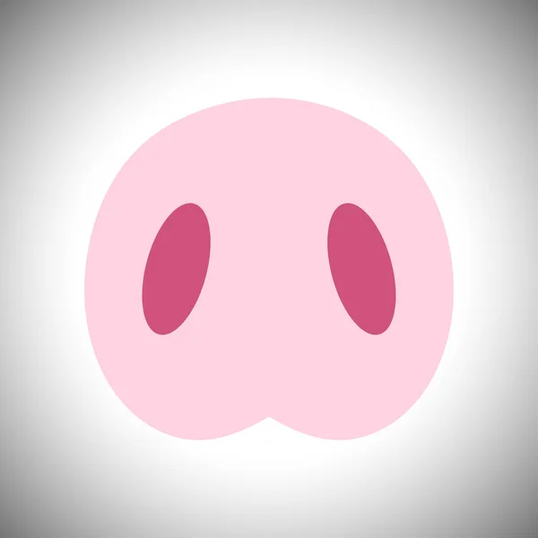 Signe amusant avec symbole de penny de porc — Image vectorielle