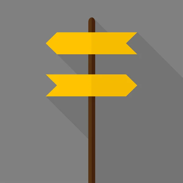 Road sign pictogram. Platte ontwerp. — Stockvector