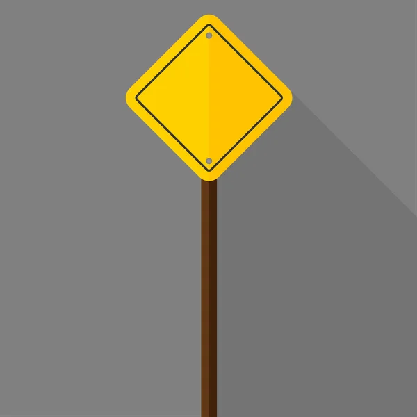 道路警報標識。フラットデザイン — ストックベクタ