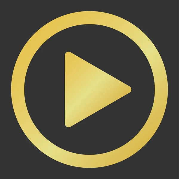 eğlenceli altın Oynat düğmesi