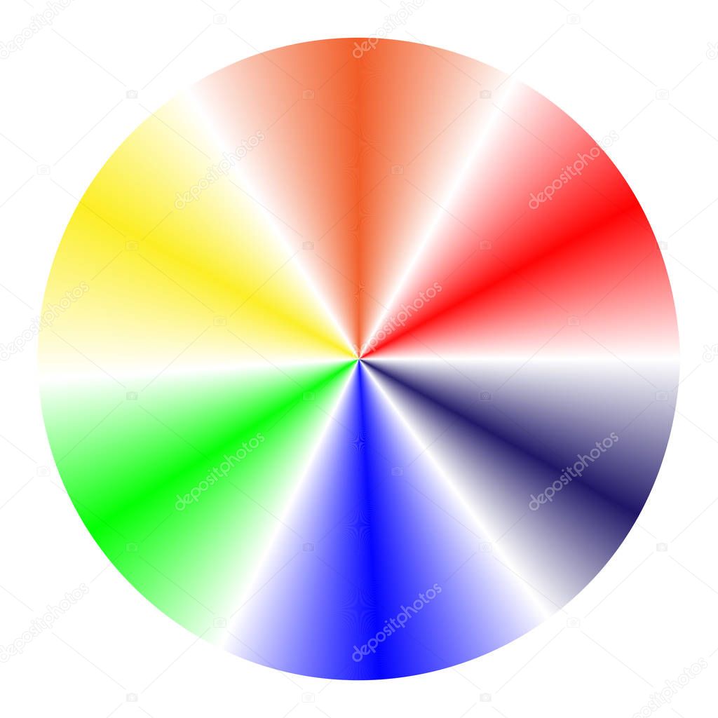 fun multicolored cone gradient