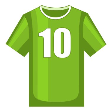 Renkli çizgi film futbol t-shirt üniforma.
