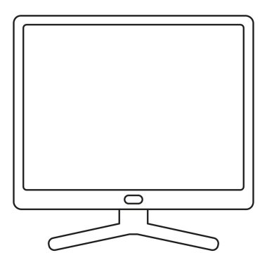 Sanat siyah beyaz pc ekran satır