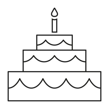 Sanat siyah beyaz Doğum günü pastası satır