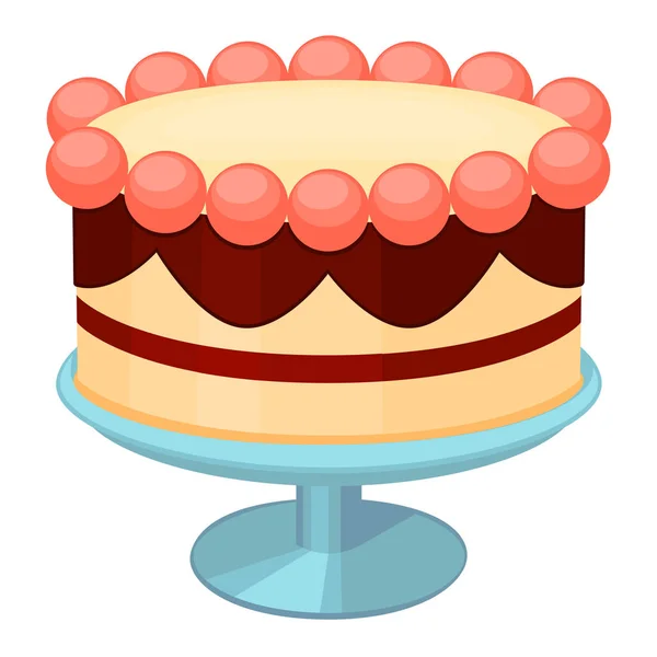 Színes születésnapi torta-állvány — Stock Vector