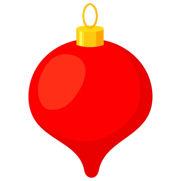 Bunte Cartoon Weihnachtsbaumschmuck Urlaub Thematische Vektorillustration Für Symbol Aufkleber Aufnäher — Stockvektor