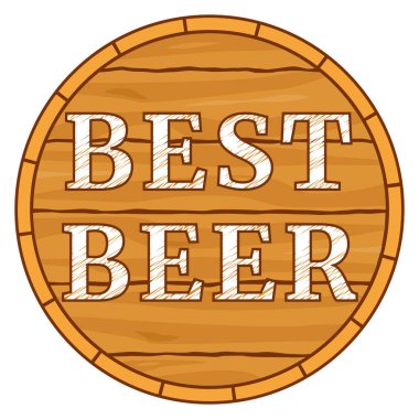 Renkli karton en iyi bira metin varil üzerinde