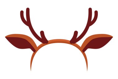 Renkli karikatür Ren geyiği boynuzu şapka