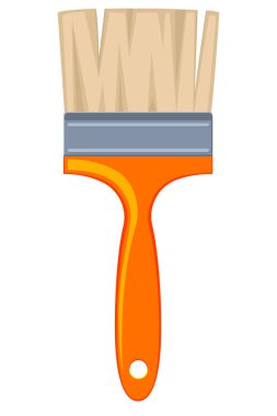 Renkli karikatür boya fırçası