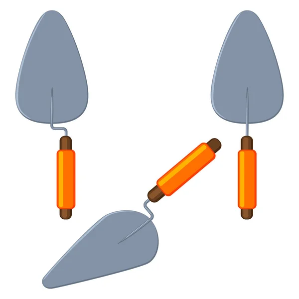 Conjunto de espátulas de desenhos animados coloridos — Vetor de Stock