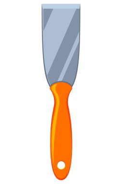 Renkli karikatür dar metal spatula