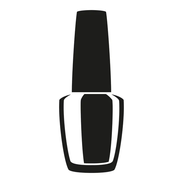 Silueta de esmalte de uñas blanco y negro — Archivo Imágenes Vectoriales