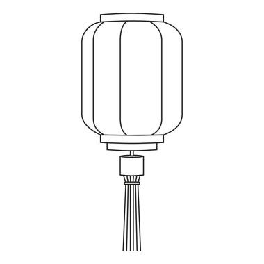 Hat sanat siyah ve beyaz kağıt fener