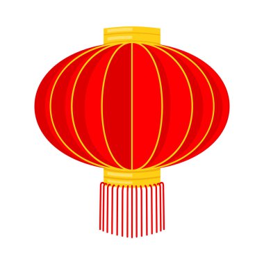 Karikatür kırmızı Çin kağıt fener