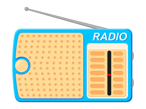 Красочное мультяшное радио — стоковый вектор