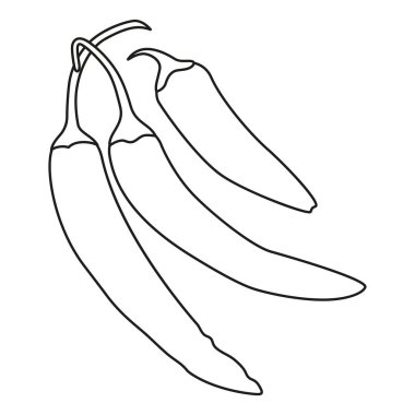 Hat sanat siyah beyaz sıcak biber biber