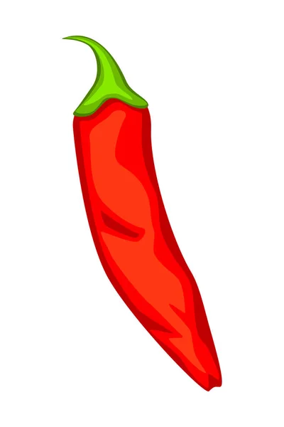 Pimenta de pimenta vermelha quente dos desenhos animados . — Vetor de Stock