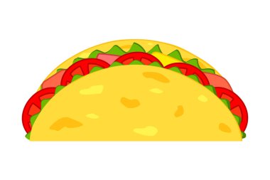 Renkli karikatür taco