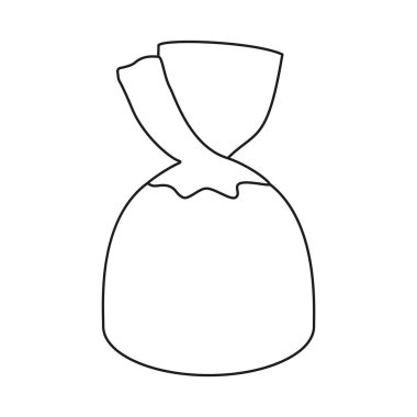 Hat sanat siyah ve beyaz çikolata şeker