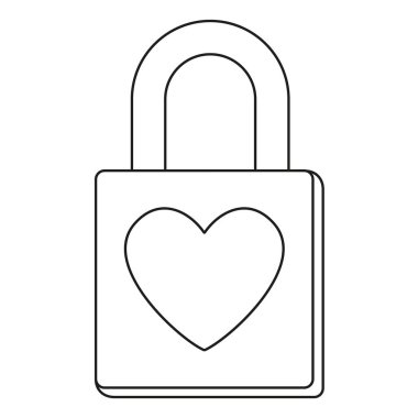 Hat sanat siyah beyaz asma kilit