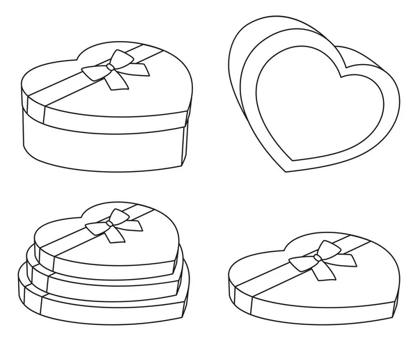 Line art černým lomem box set — Stockový vektor