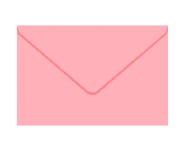 漫画ピンクの文字 愛のメッセージのエンベロープ 聖バレンタインの日テーマ ベクトル イラスト アイコン スタンプ ラベル バッジ 証明書 — ストックベクタ