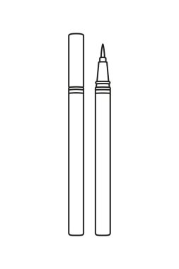 Hat sanat siyah beyaz su geçirmez eyeliner kalemi