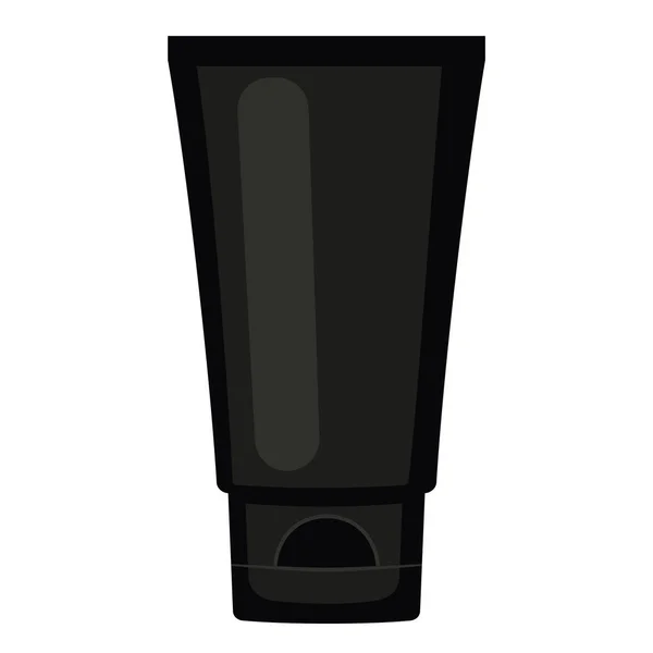Dessin animé noir tube crème pour les mains — Image vectorielle