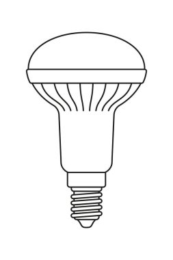 Hat sanat siyah beyaz halojen ampul