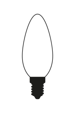 Siyah ve beyaz mum ampul