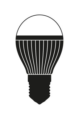 Siyah ve beyaz halojen ampul