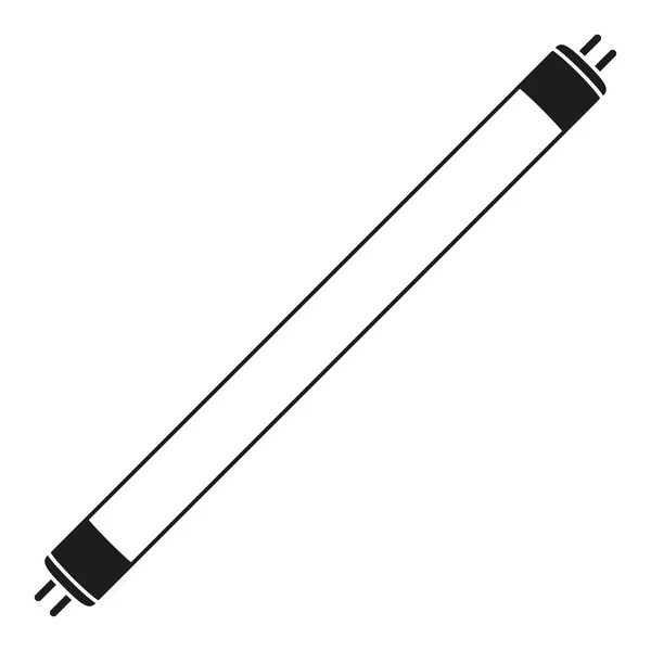 Ampoule tube noir et blanc — Image vectorielle