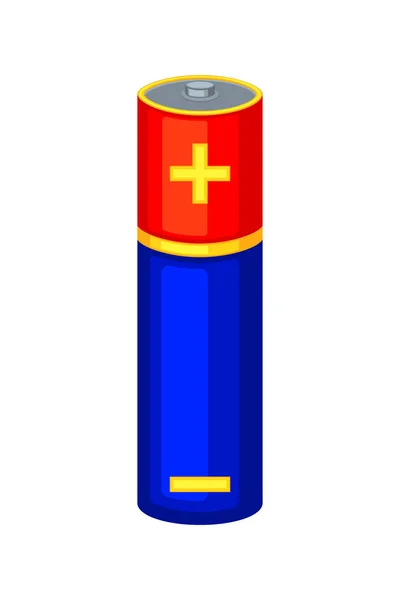 Цветная батарея типа AA — стоковый вектор