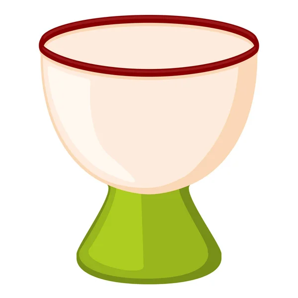 Kleurrijke cartoon lege egg cup — Stockvector