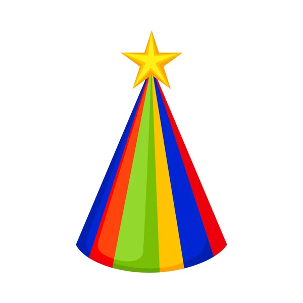 Chapeau de fête dessin animé coloré — Image vectorielle