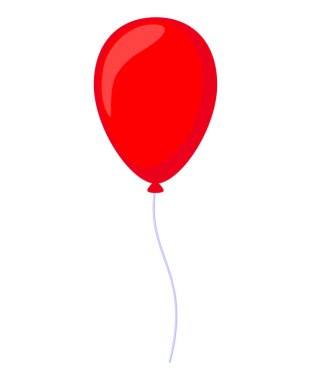 Karikatür kırmızı baloon