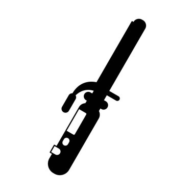 Siyah beyaz saç kıvırma demir