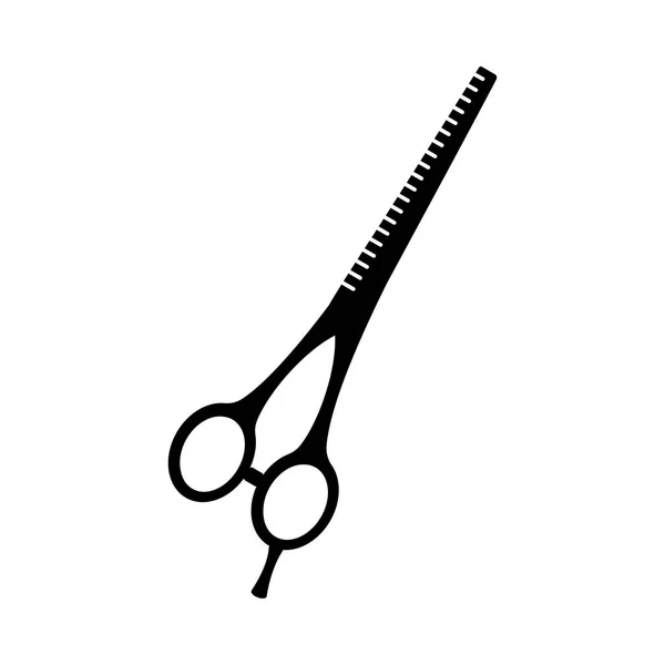 Black and white thinning scissors — Stock Vector
