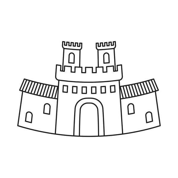 Черно-белые сказочные ворота — стоковый вектор