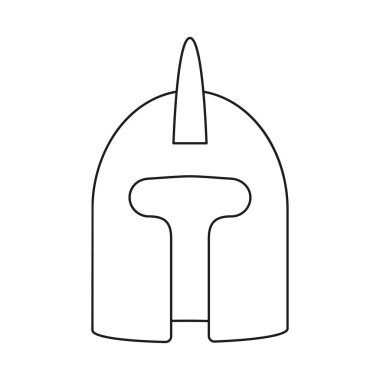 Çizgi sanatı siyah beyaz festival kaskı