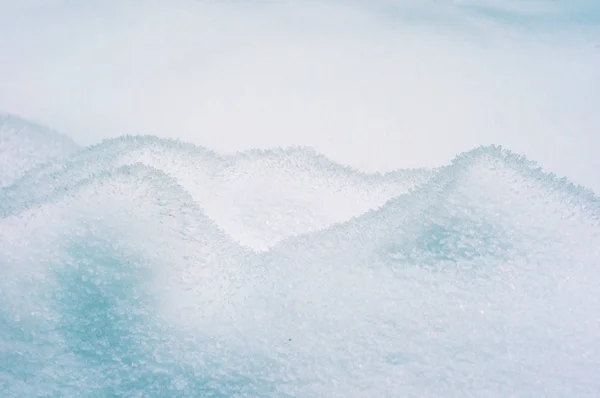 Textura Snowdrift Estilo Minimalista Primer Plano Patrón Nieve Fresca — Foto de Stock