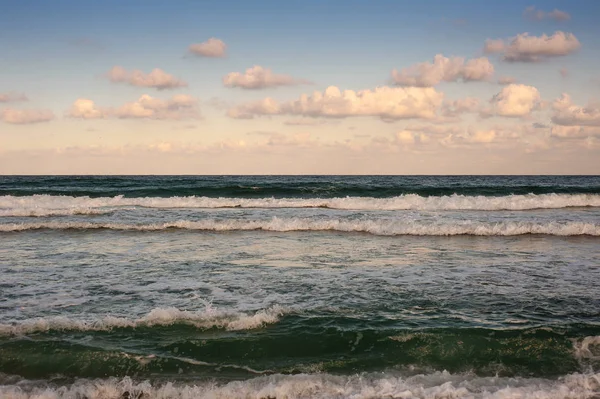 Grande Onda Mar Uma Praia Areia Costa Sozopol Bulgária Belas — Fotografia de Stock