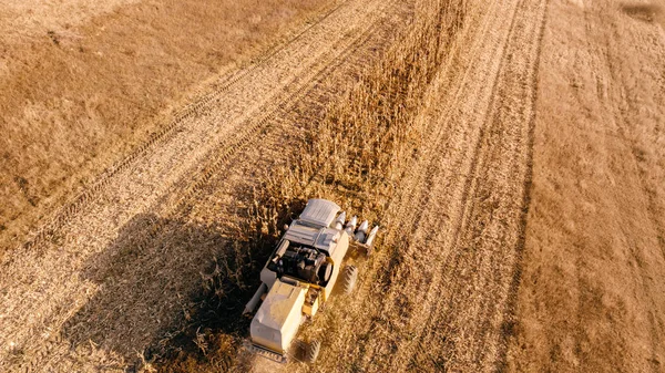 Luchtfoto Van Industriële Landbouw Machines — Stockfoto