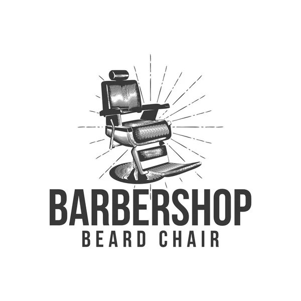 vintage chair barbershop logo