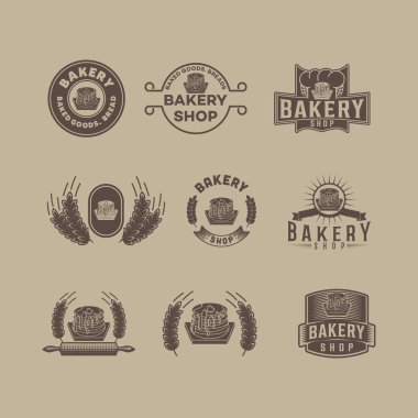 Fırın Logo vektör çizim ayarla