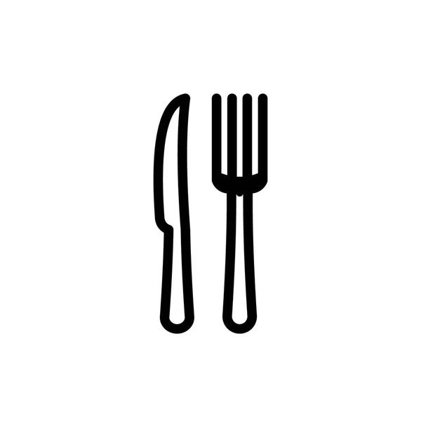 レストランのアイコンベクトルイラスト — ストックベクタ